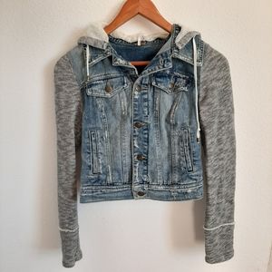 jean jacket sweatshirt womens